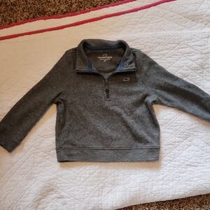 Vineyard Vines Charcoal Quarter-Zip Pullover